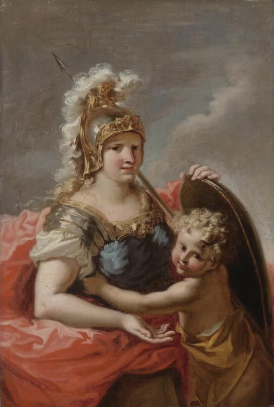 Minerva con un putto